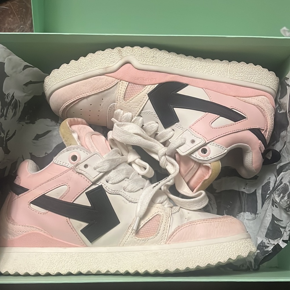 Off White Midtop Sponge Sneaker - image 8